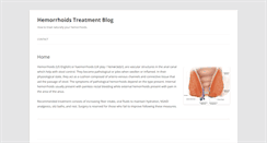 Desktop Screenshot of hemorrhoidstreatmentblog.net
