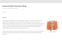 Tablet Screenshot of hemorrhoidstreatmentblog.net
